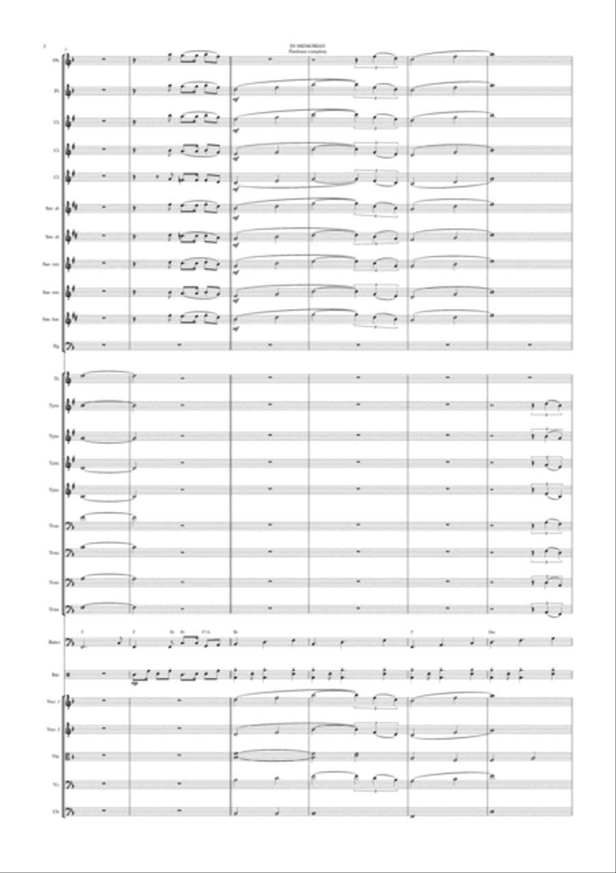 In Memorian Full Orchestra scores gallery preview page 2