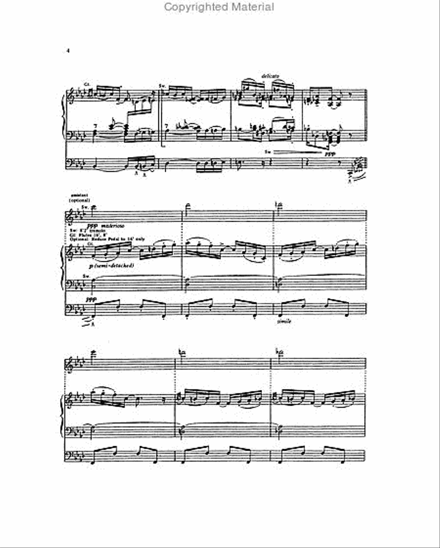 Sweet Sixteenths Organ scores gallery preview page 3