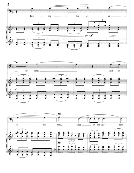 Youth and love (F major, bass clef)