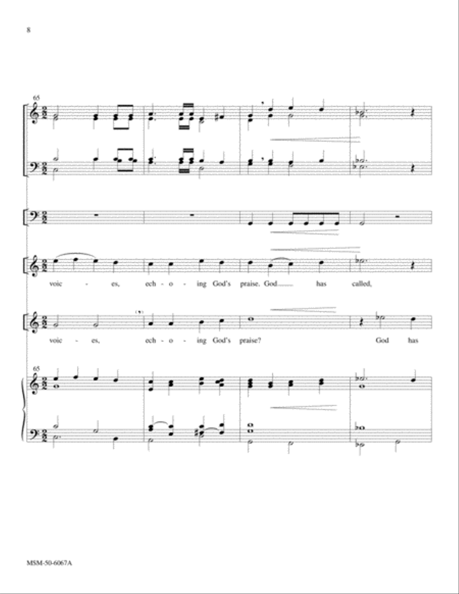 God Has Called Us (Full Score) Choir scores gallery preview page 6