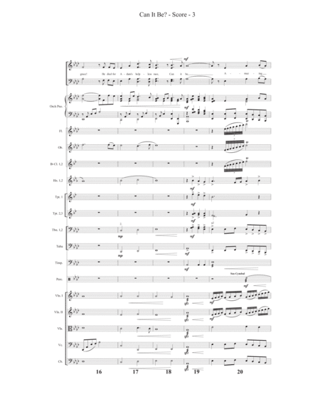 Can It Be? - Orchestral Score and Parts
