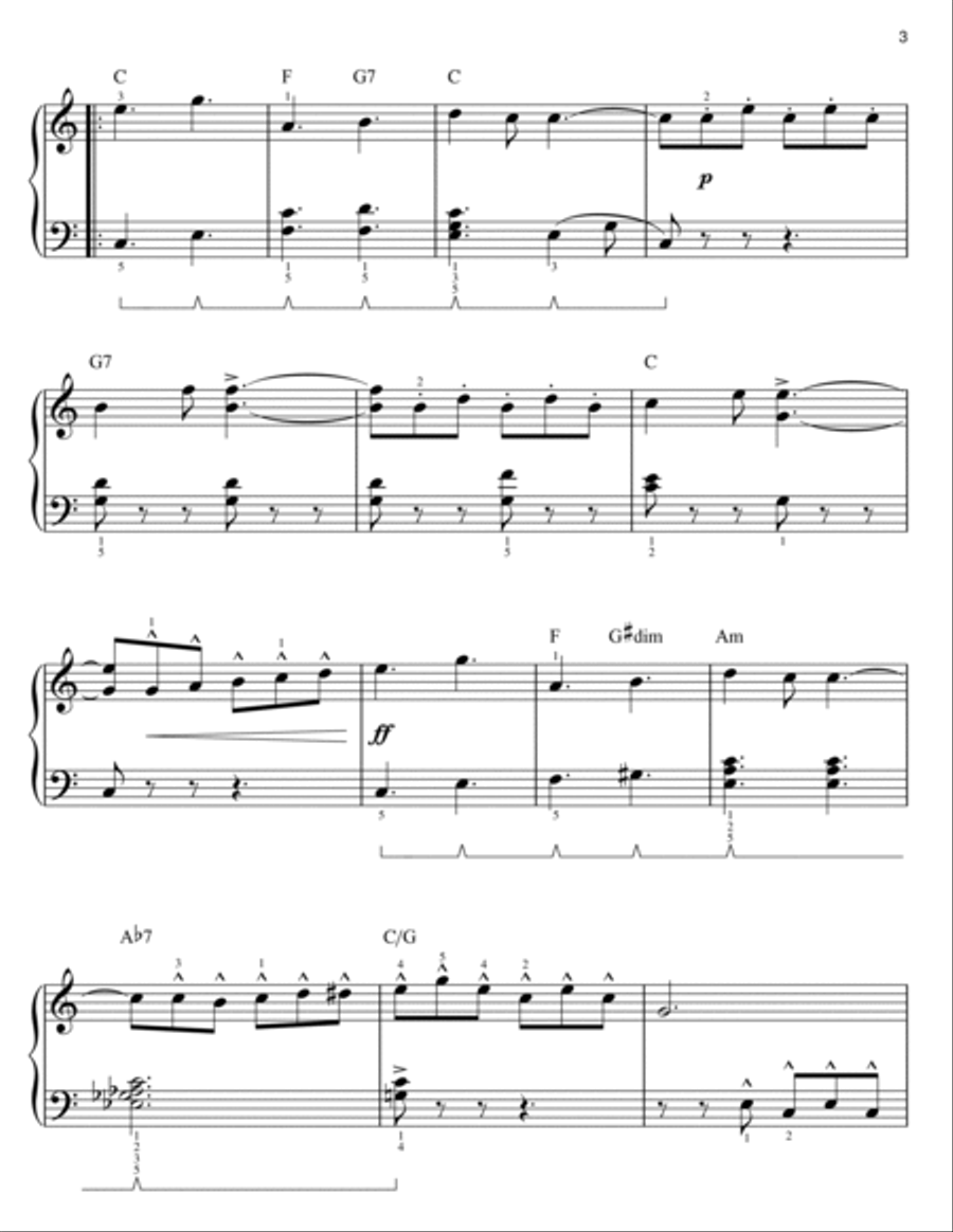 Semper Fidelis (arr. Phillip Keveren) Easy Piano scores gallery preview page 3