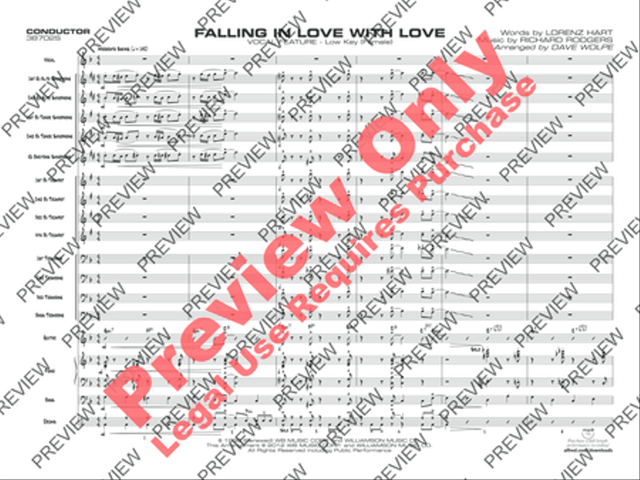 Falling in Love with Love Jazz Ensemble scores gallery preview page 32
