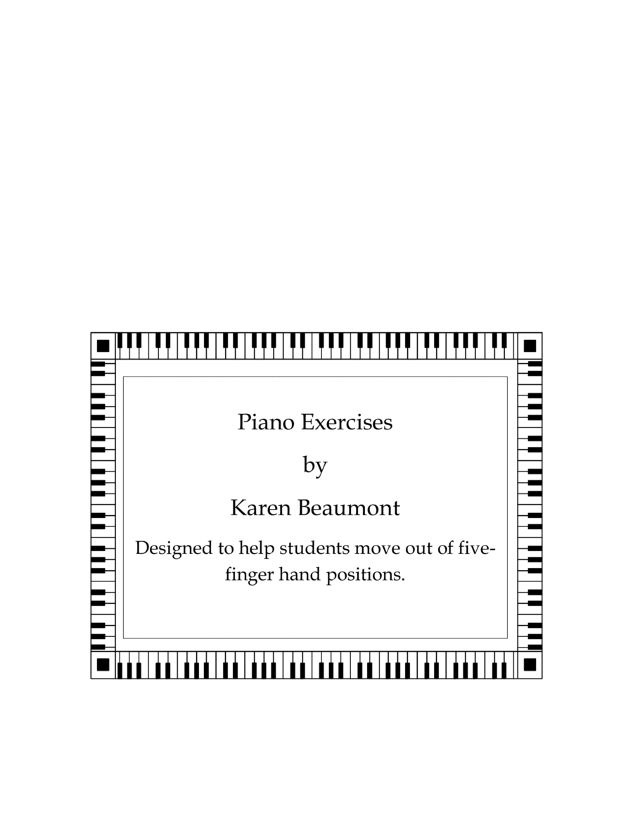 Book cover for Piano Exercises