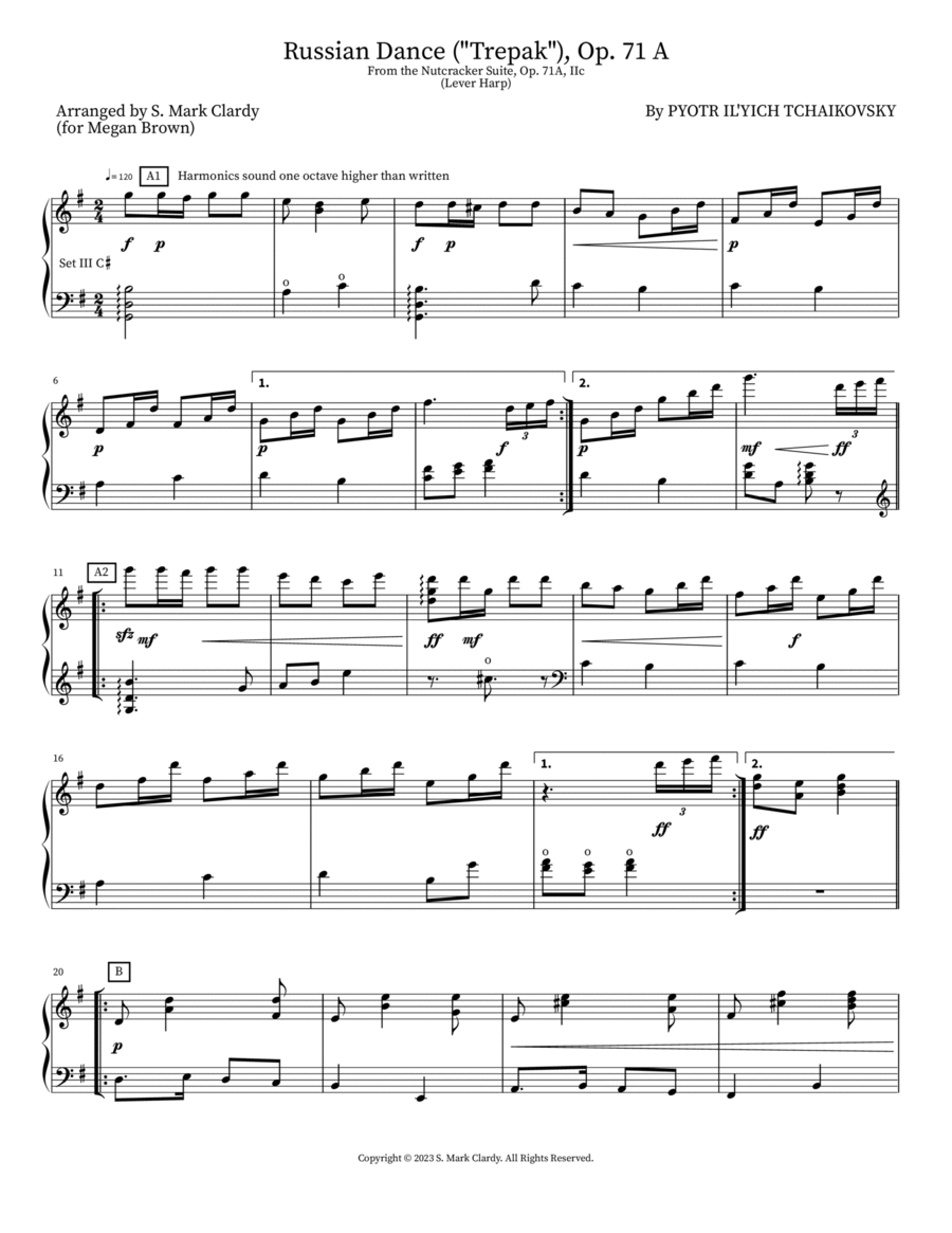 Russian Dance ("Trepak"), Op. 71 A