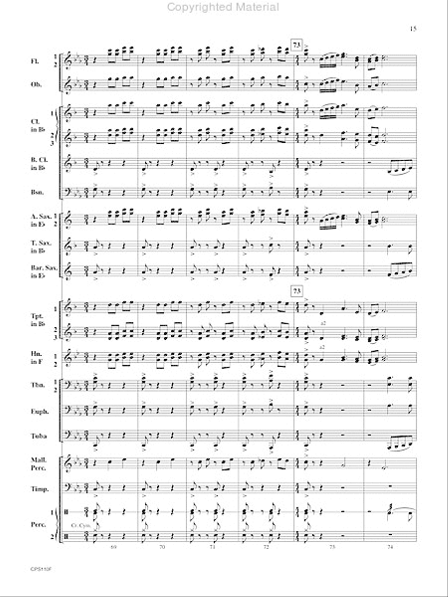 Mystic Portal Concert Band scores gallery preview page 16