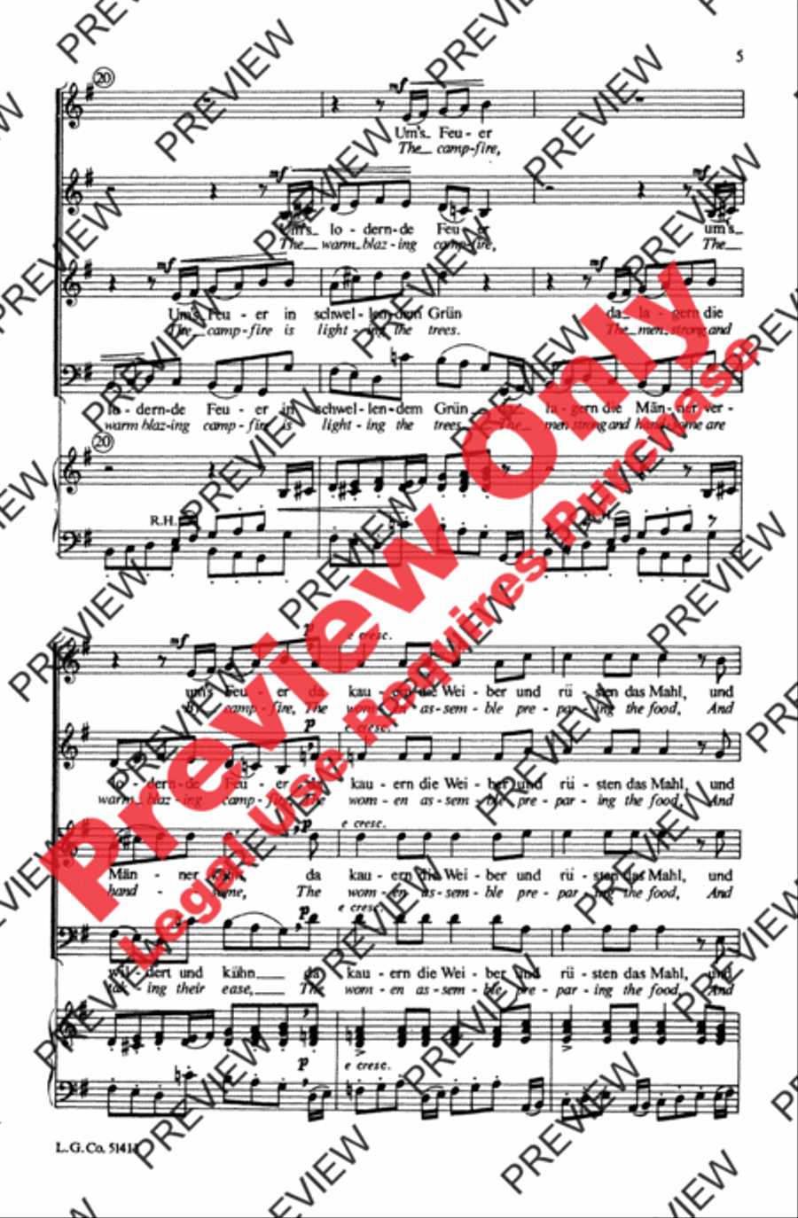 Zigeunerleben Zigeunerleben Choir scores gallery preview page 5
