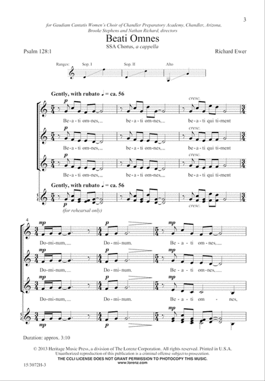 Beati Omnes SSA scores gallery preview page 3