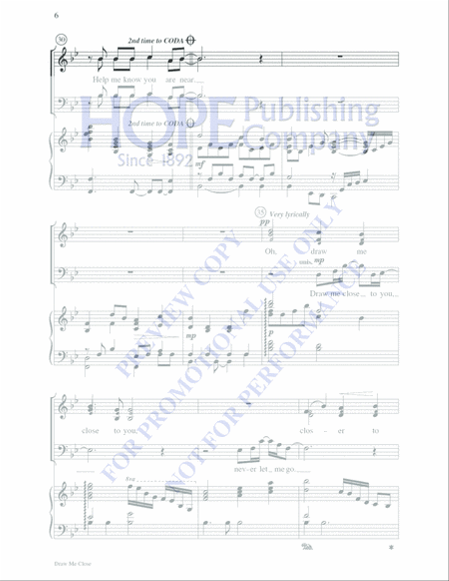 Draw Me Close 4-Part scores gallery preview page 6