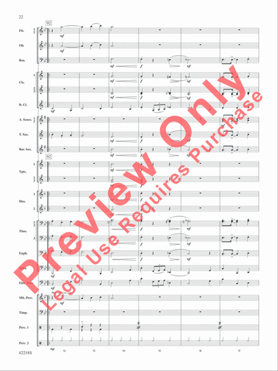 Tower of Power Greatest Hits Concert Band scores gallery preview page 23
