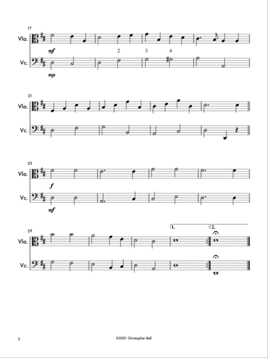 And Can It Be That I Should Gain - Viola/Cello Duet String Duet scores gallery preview page 2