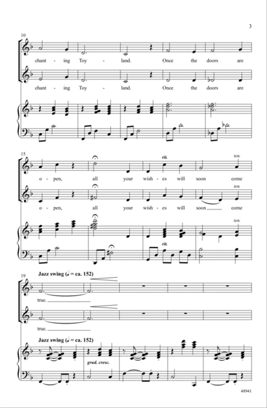 Toyland Choir scores gallery preview page 2