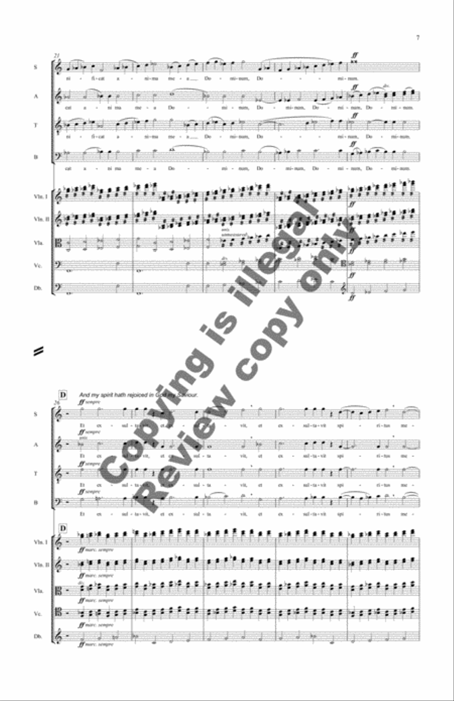 Magnificat (Full Score) Choir scores gallery preview page 5