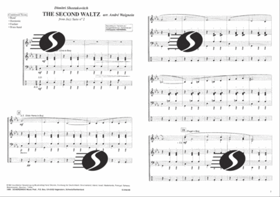The Second Waltz Concert Band scores gallery preview page 2