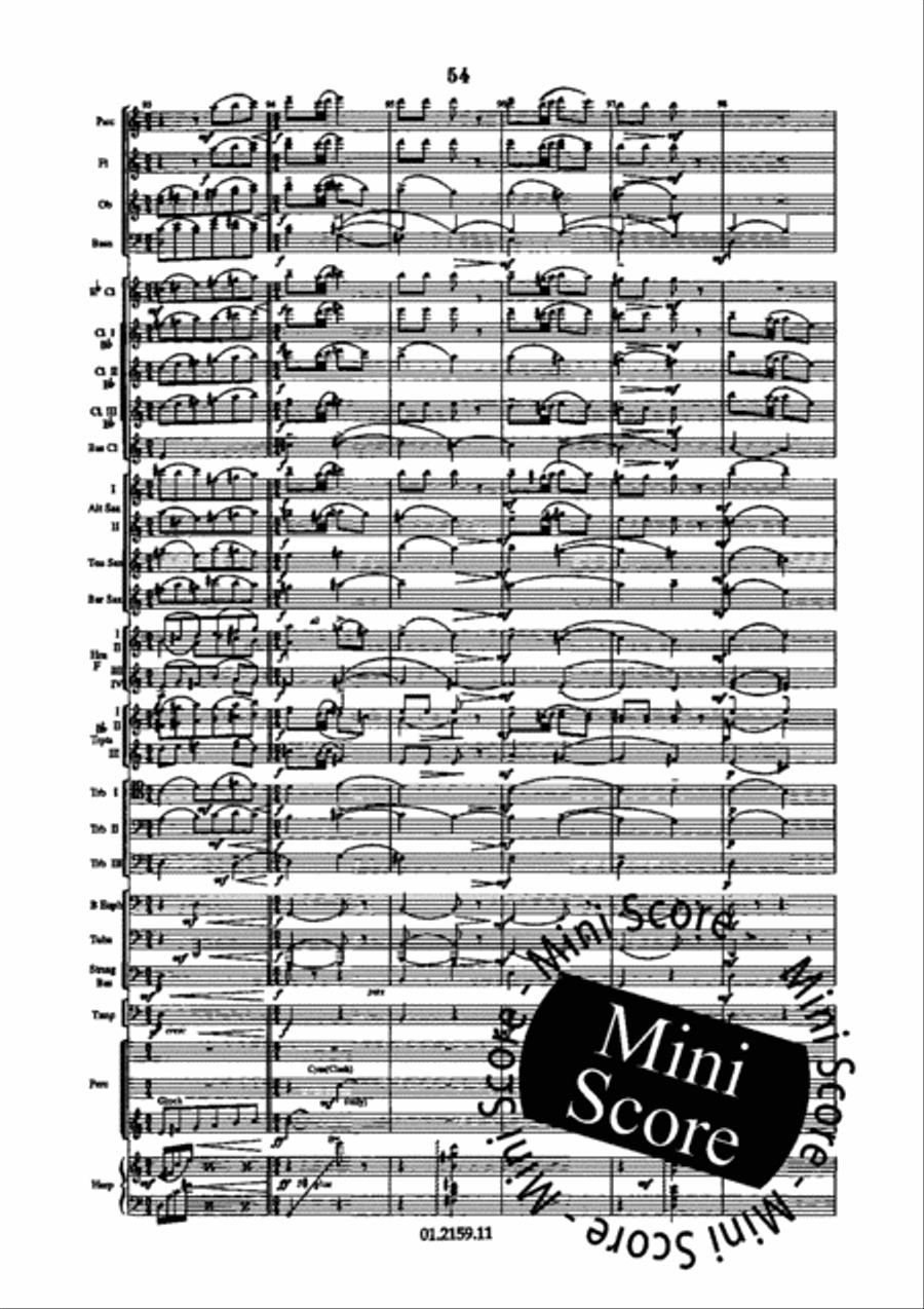 Dance Suite Concert Band scores gallery preview page 62