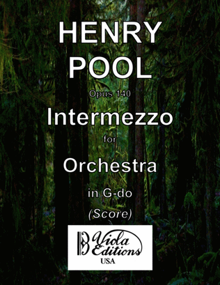 Opus 140, Intermezzo for Orchestra in G-do (Score)