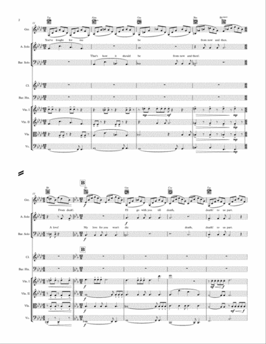 A Love From Dusk Chamber Orchestra scores gallery preview page 2