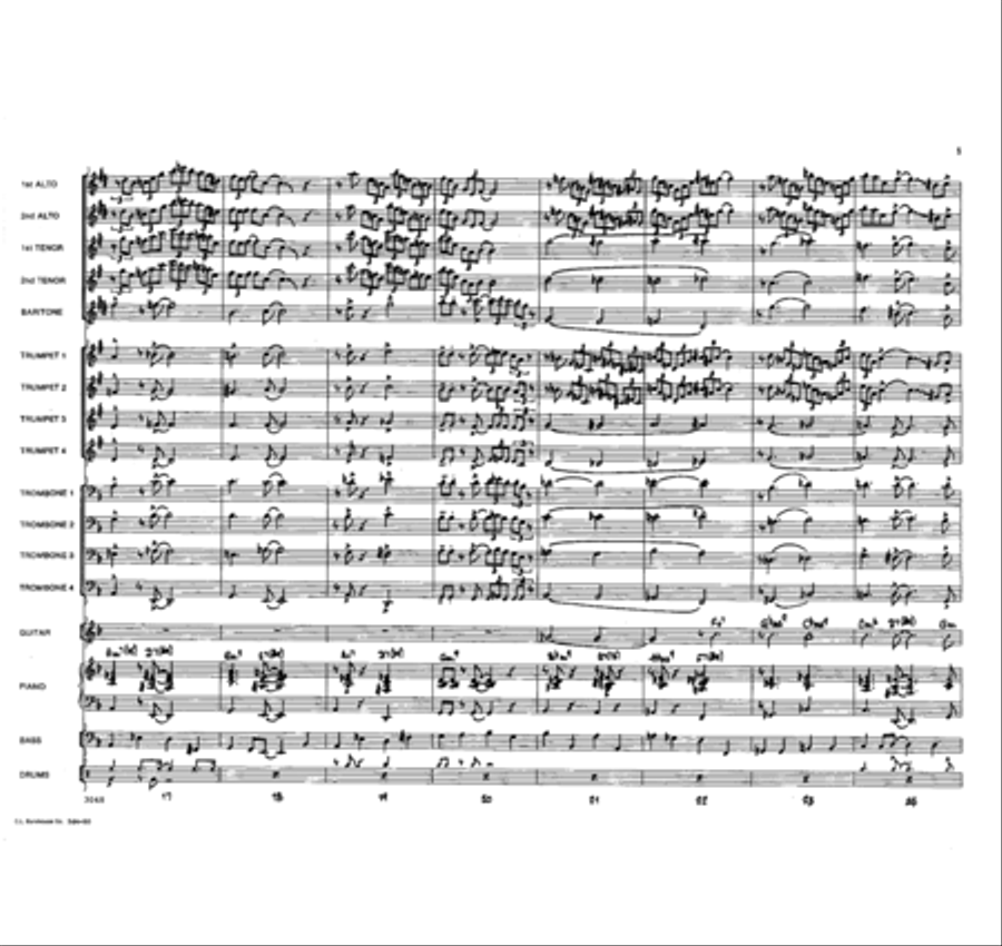 Senorita Blues Jazz Ensemble scores gallery preview page 4