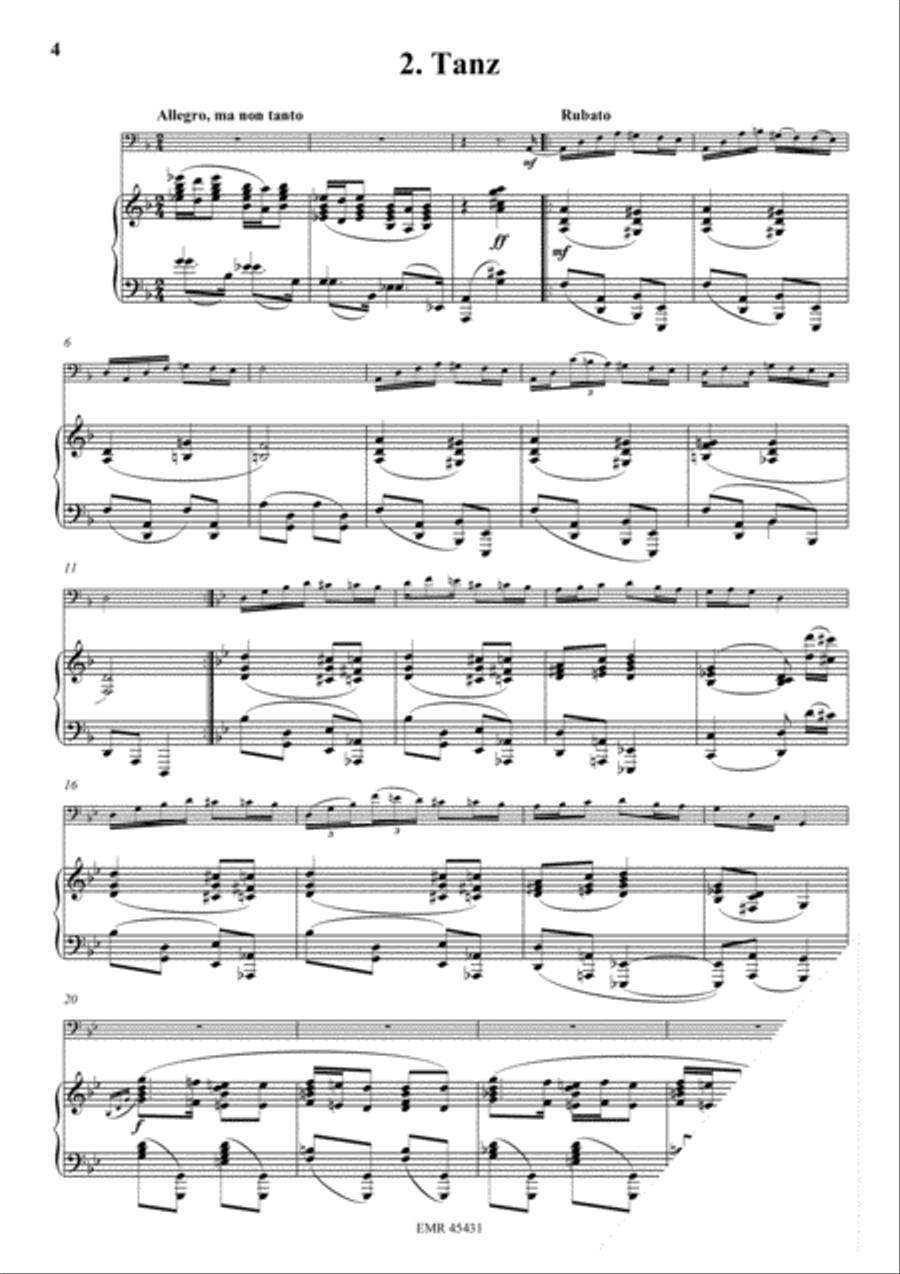 Zwei Judische Stucke Piano Accompaniment scores gallery preview page 3