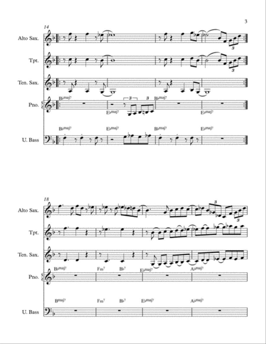Must Be Bop Jazz Ensemble scores gallery preview page 3