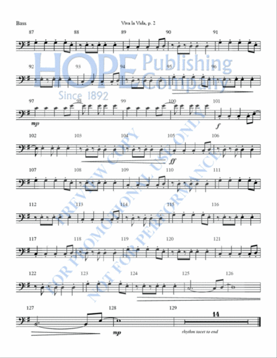 Viva la Vida 5-Octaves scores gallery preview page 7