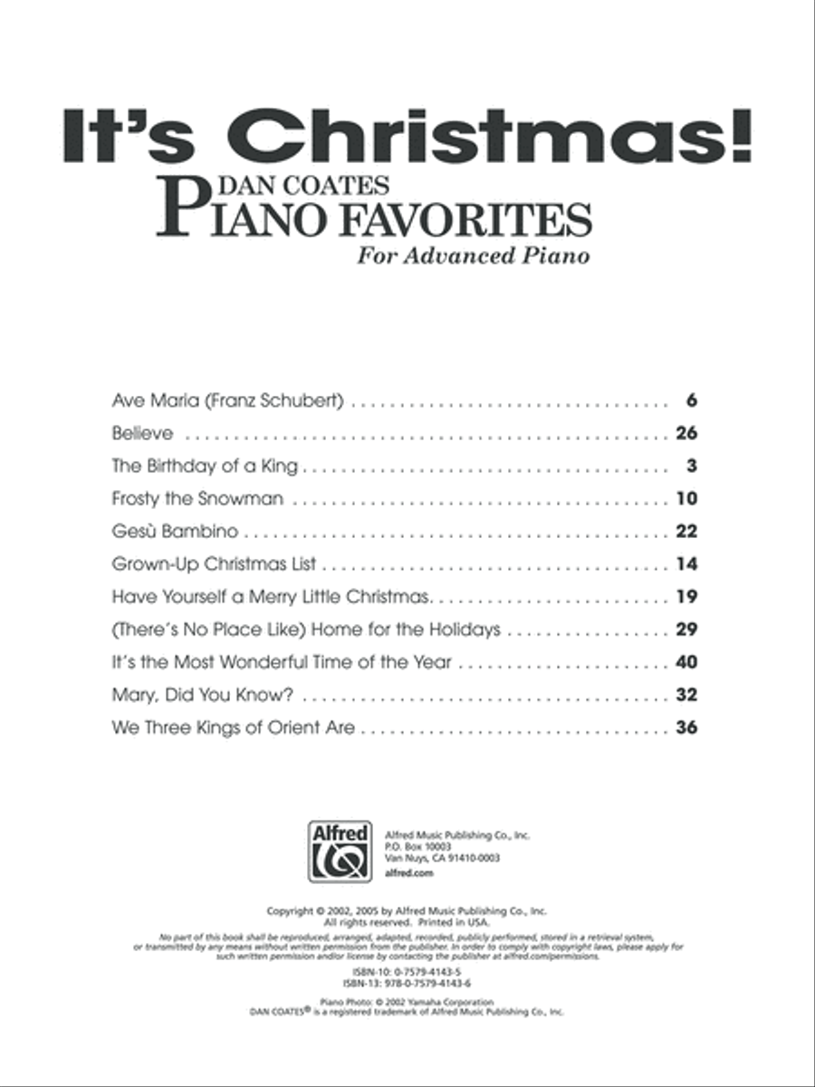 It's Christmas! Piano Solo scores gallery preview page 2