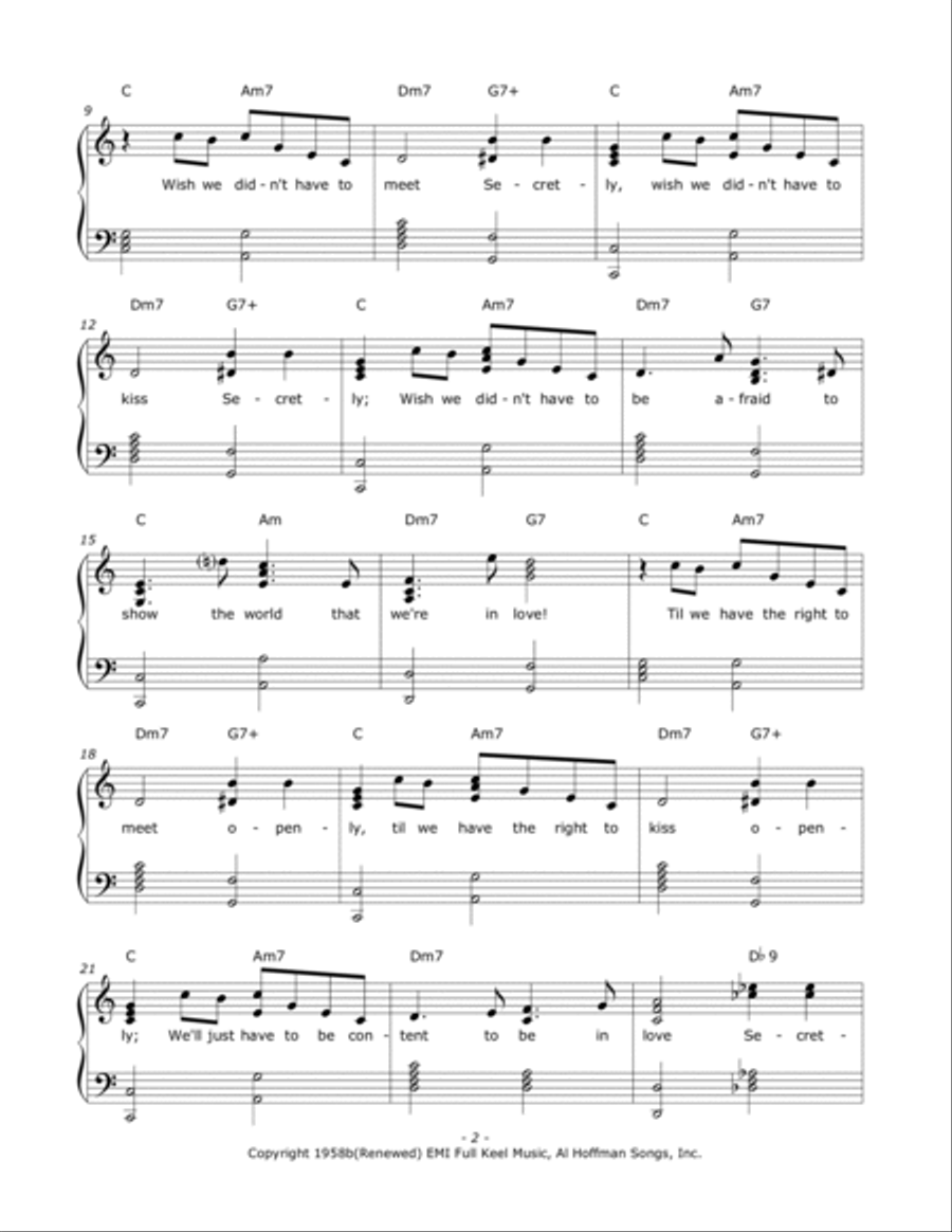 Secretly Voice scores gallery preview page 2