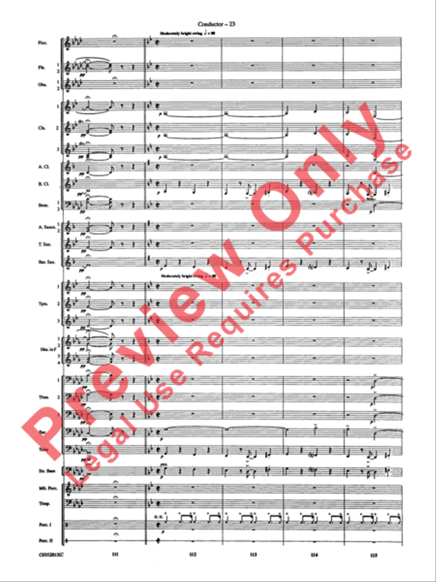 Duke Ellington! Duke Ellington! Concert Band scores gallery preview page 26
