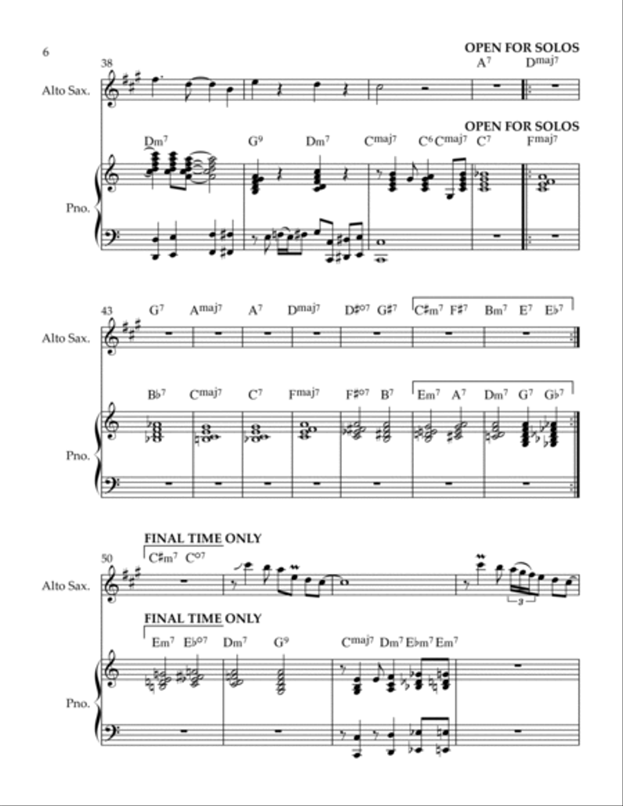 Don't Get Around Much Anymore Alto Saxophone scores gallery preview page 6