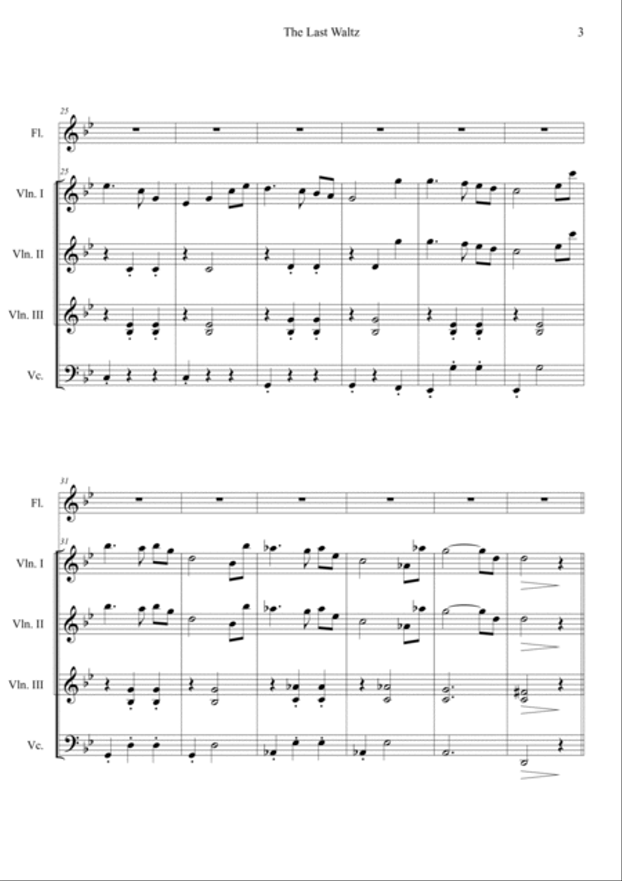 The Last Waltz (Oldboy OST) Flute scores gallery preview page 3