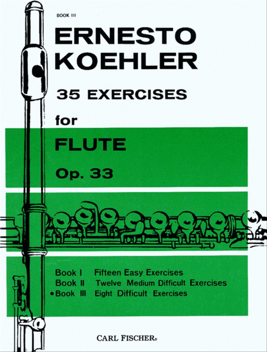 35 Exercises for Flute, Op. 33 - Book III Flute scores gallery preview page 1