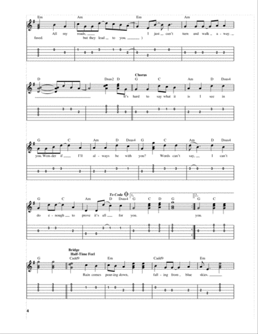 All For You Acoustic Guitar scores gallery preview page 2
