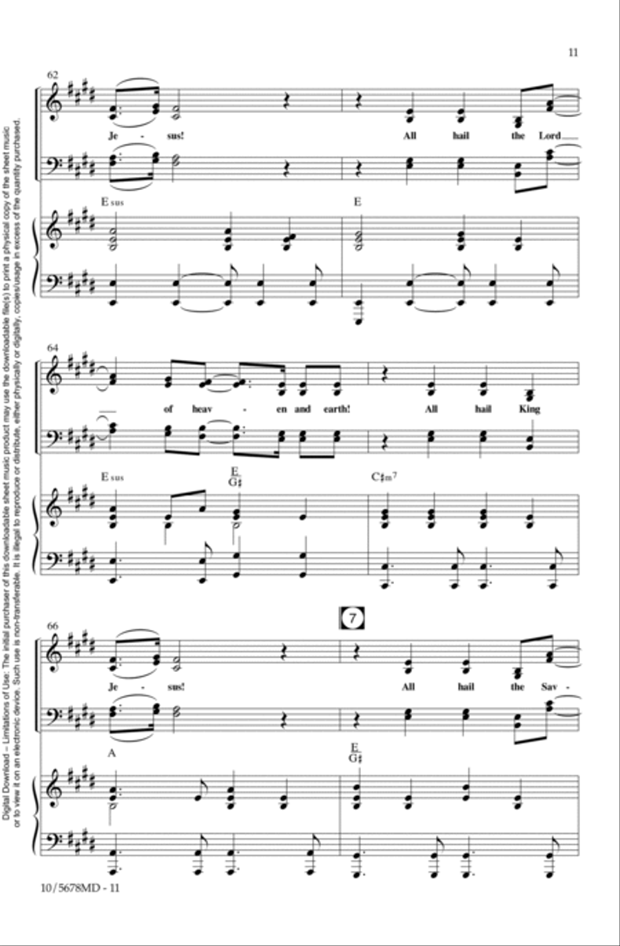 All Hail King Jesus All Hail King Jesus 4-Part scores gallery preview page 11