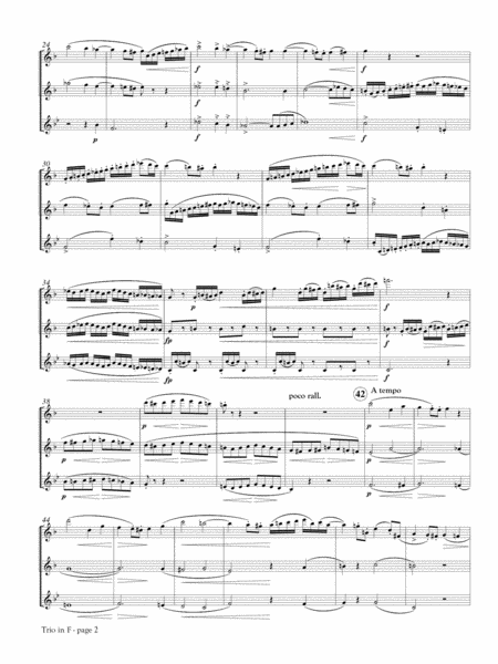 Trio in F, Op. 32 for Flute Trio
