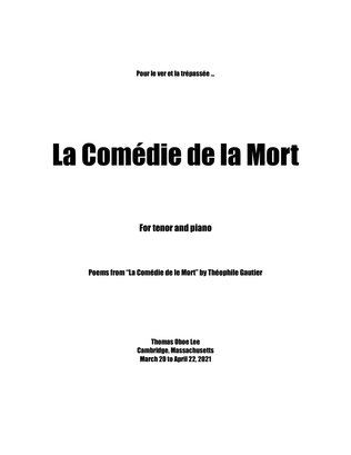 La Comédie de la Mort (2021) for tenor and piano