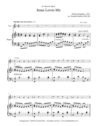 Three Easy Hymns for Flute and Piano (Jesus Loves Me, Holy Holy Holy, and O How I Love Jesus)