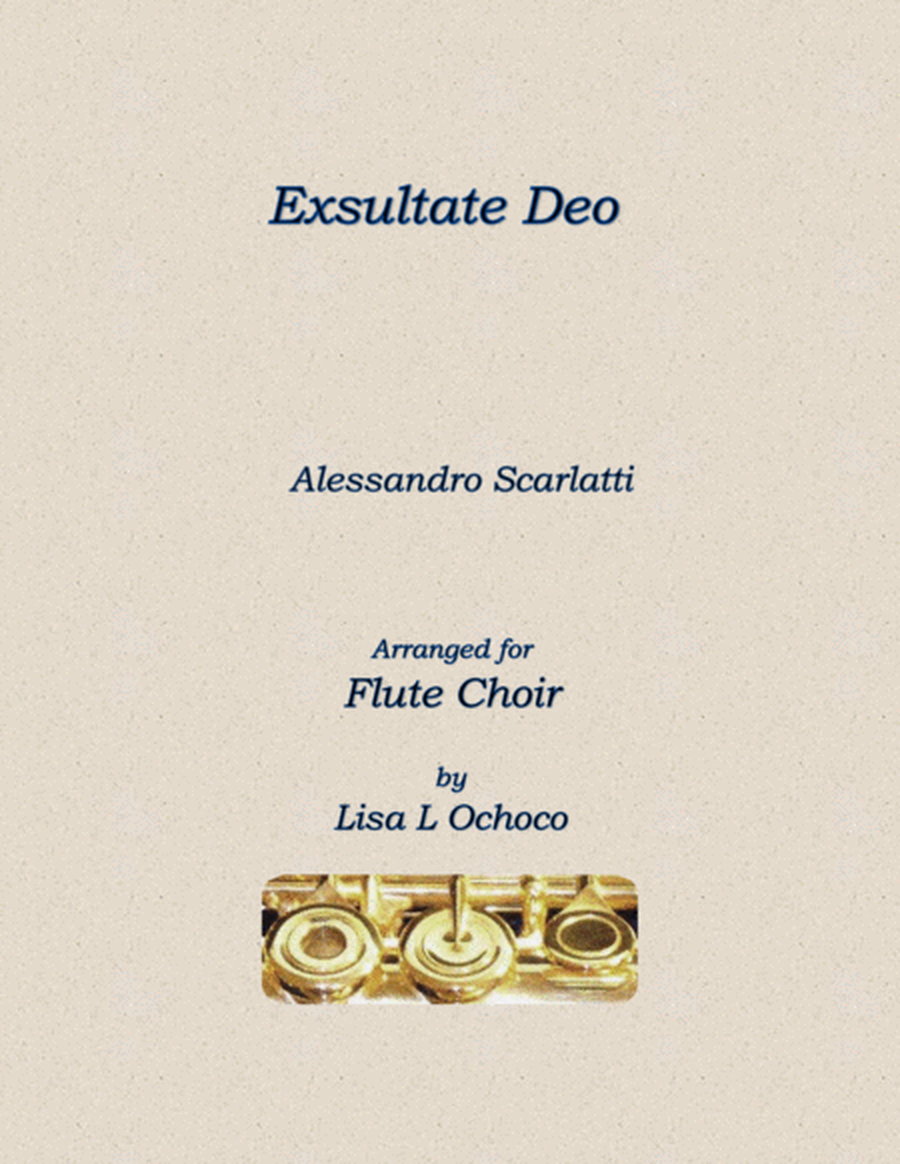 Exsultate Deo for Flute Choir image number null