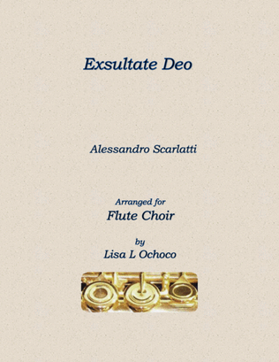 Exsultate Deo for Flute Choir