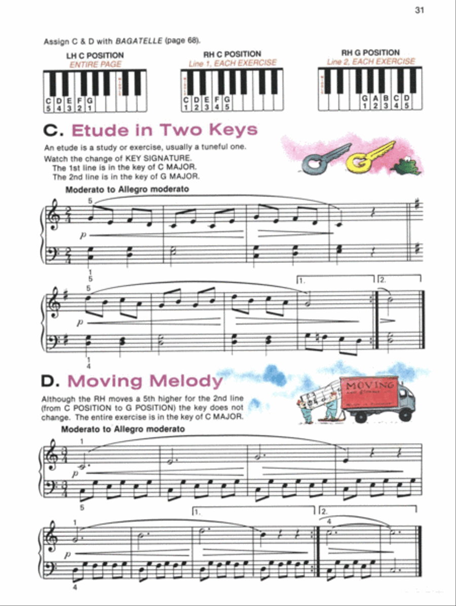 Alfred's Basic Piano Library Technic Complete Piano Method scores gallery preview page 5