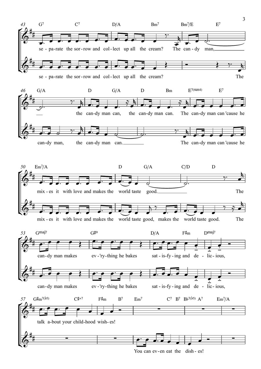 The Candy Man 2-Part scores gallery preview page 3