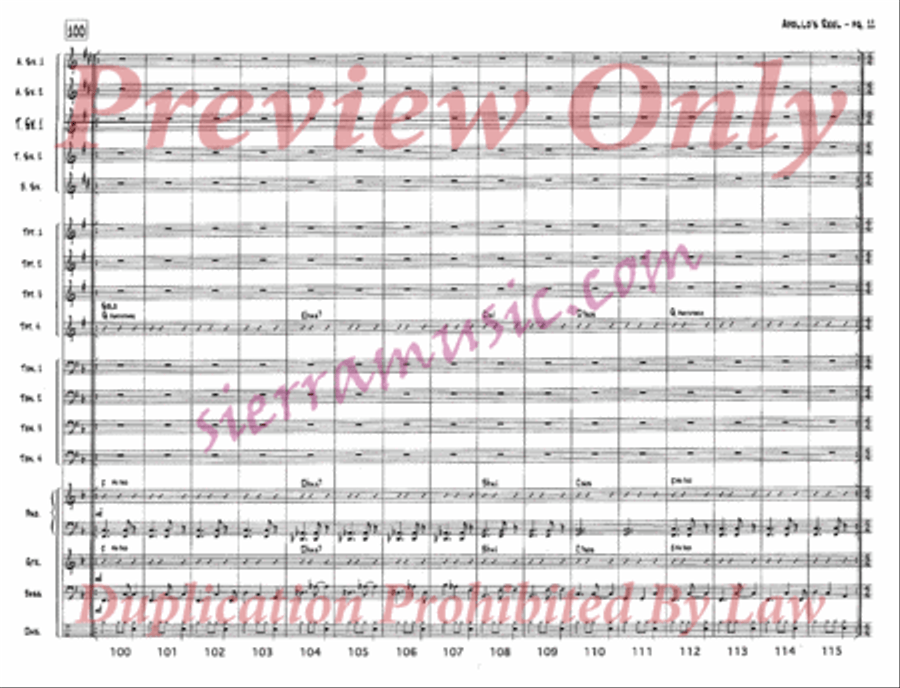 Apollo's Reel Jazz Ensemble scores gallery preview page 12