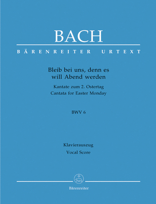 Book cover for Bleib bei uns, denn es will Abend werden, BWV 6