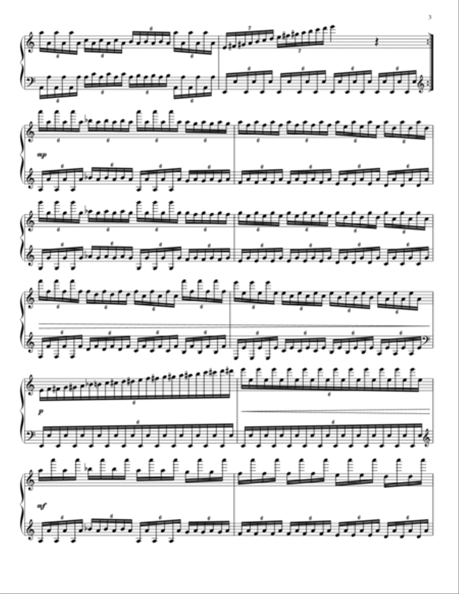 Variations on a Theme by Paganini Piano Solo scores gallery preview page 3