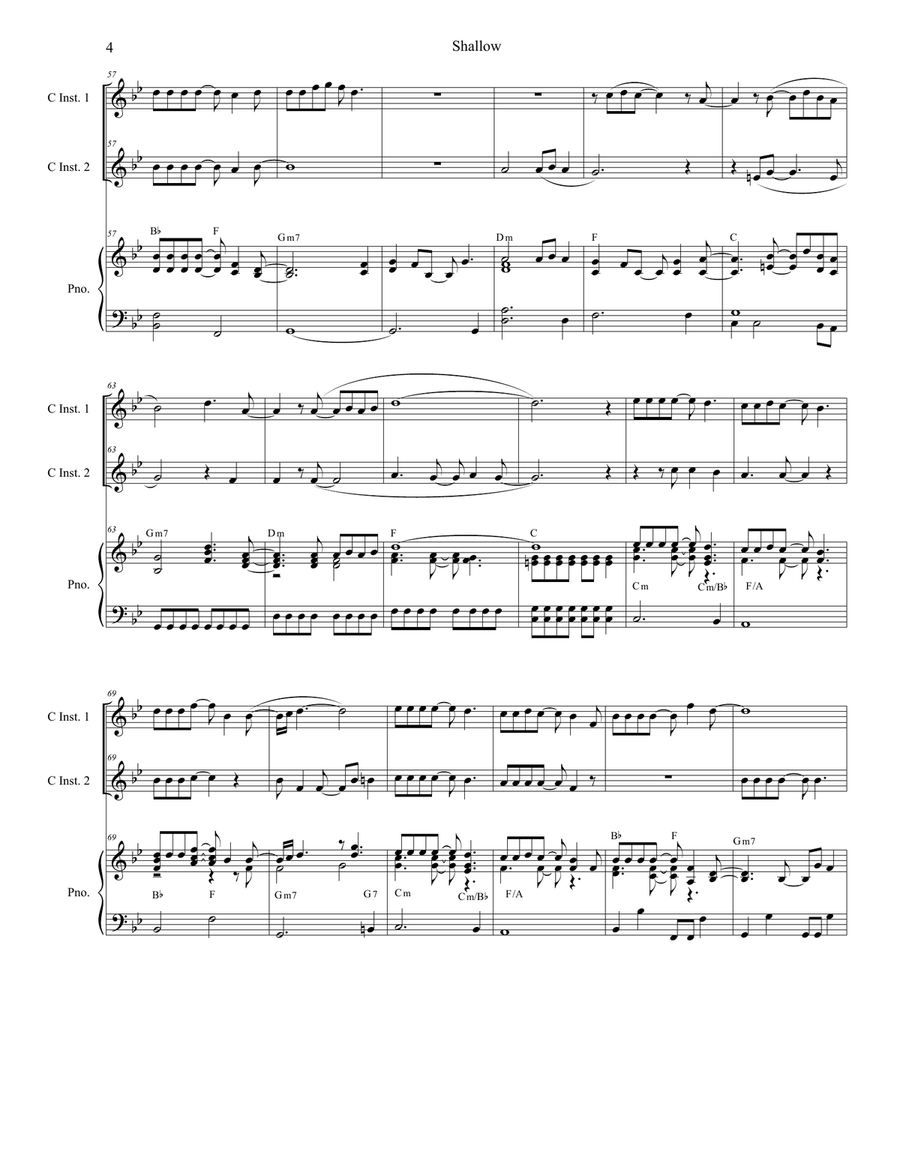 Shallow Shallow Flute scores gallery preview page 4