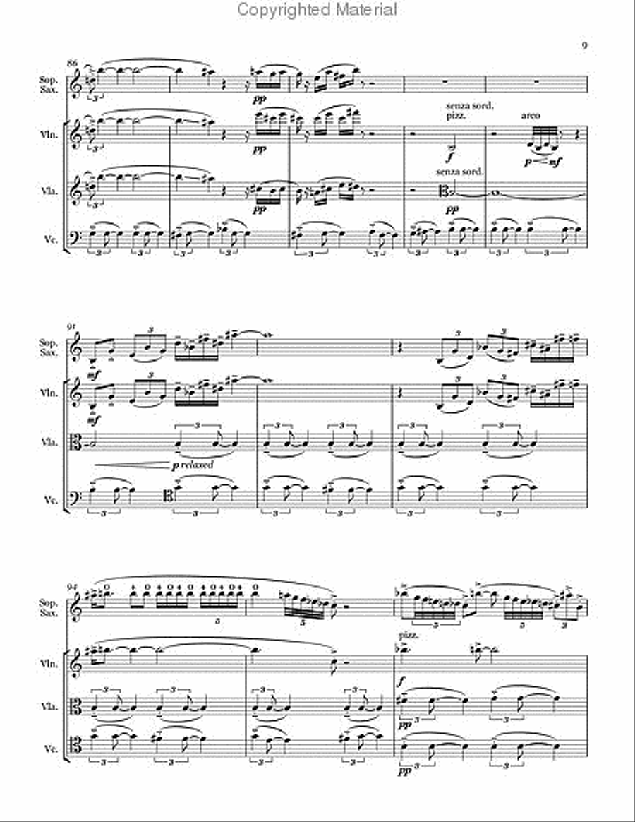 Quartet Chamber Music scores gallery preview page 12
