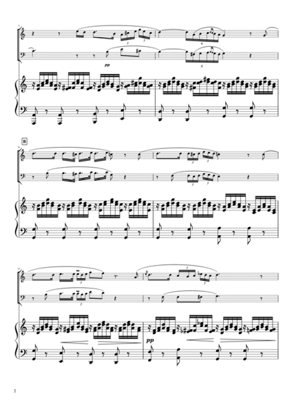 "Ave Maria" (Cdur) Piano trio / Violin & cello