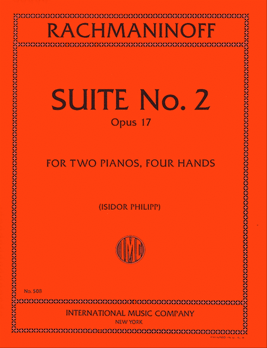 Book cover for Suite No. 2, Opus 17