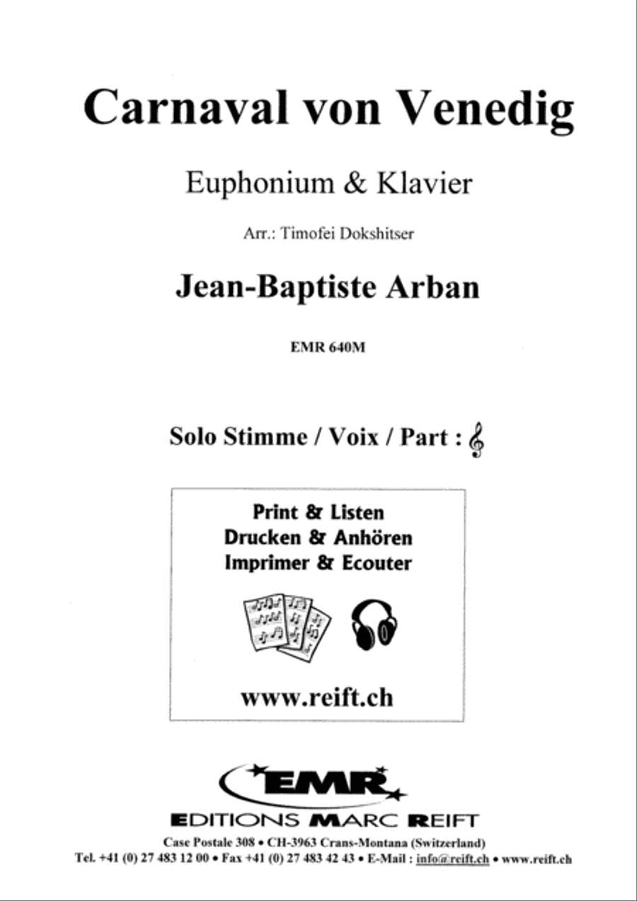 Carnaval von Venedig Euphonium scores gallery preview page 2