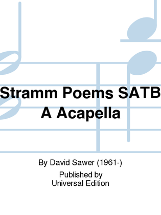 Stramm Poems Satb A Acapella