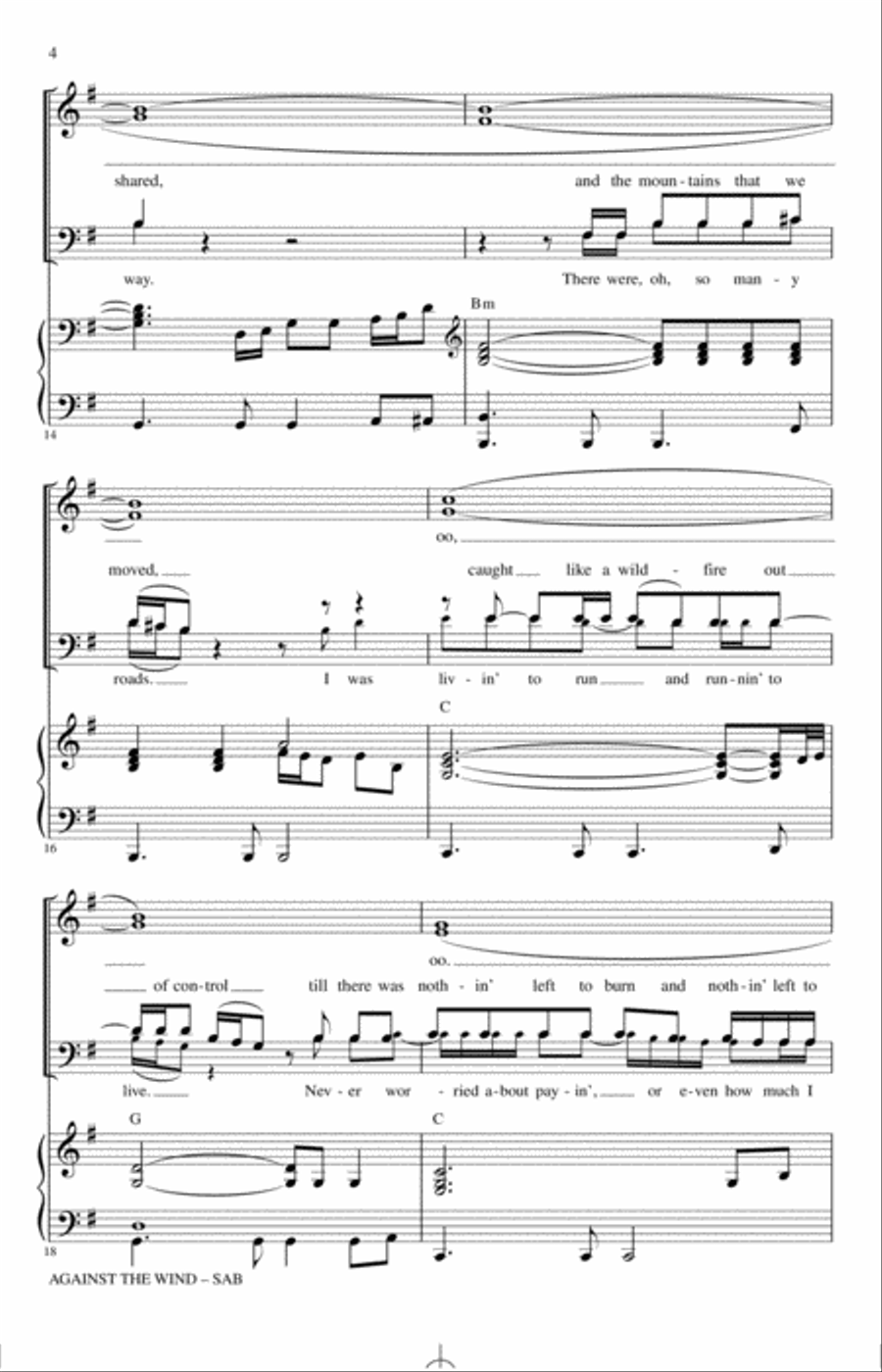 Against The Wind 3-Part scores gallery preview page 3